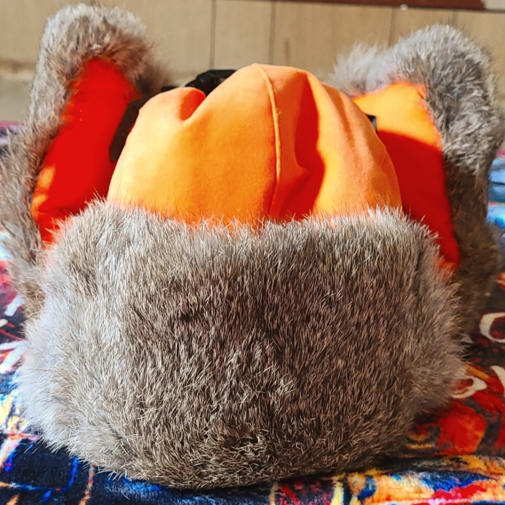 American classics rabbit fur winter hat